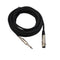 1.8/ 3M REXLIS BK3045K1 3-Pin Female XLR To 1/4" Male Mono Microphone Audio Cable