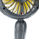 Potrable Mini Handheld USB Desktop Fan LED Filling Light Phone Holder Cooling Fan