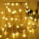 2M 3M 5M 6M 10M Battery Powered Warm White Fairy Garland LED Star String Light Wedding Party Home Decor