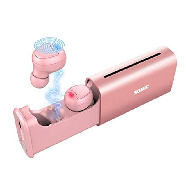 SOMIC W20 Mini TWS Earbuds Wireless bluetooth 5.0 Earphone Waterproof Sport Headset Headphone with Charging Box