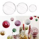 10Pcs 50/70/100/120mm Christmas Magic Ball Clear Transparent Tree Balls Bauble Christmas Ornament Home Decorations Gift