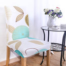 KCASA WX-PP3 Elegant Flower Elastic Stretch Chair Seat Cover Dining Room Home Wedding Decor