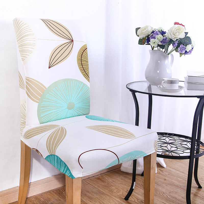 KCASA WX-PP3 Elegant Flower Elastic Stretch Chair Seat Cover Dining Room Home Wedding Decor