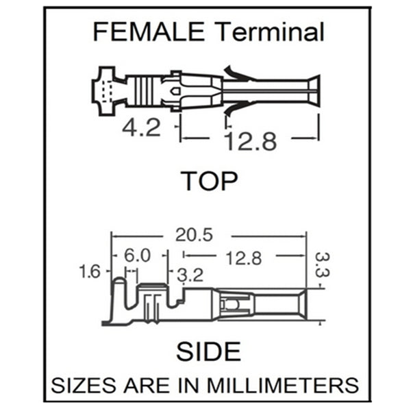 10 sets Male Connector Plug & 2 Female Terminals For Optimate Accumate Battery Charger