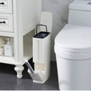 Plastic Trash Can Toilet Cleaning Brushes Thin Waste Bin Dustbin Garbage for Bathroom