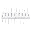 50pcs BPR56 5W 0.5R 0.5 Ohm 5w Non-inductive Ceramic Cement Resistor Wirewound Resistance