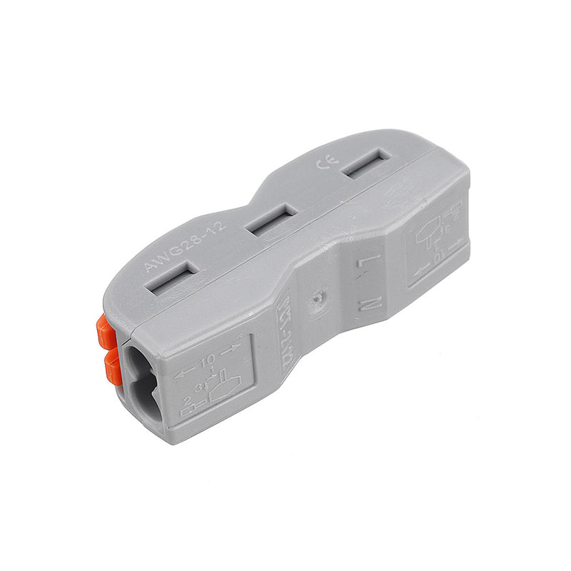 Minleaf TS2 15 Pcs 2Pin Wire Docking Connector Termainal Block Universal Electric Cable Wire Connector Terminal Butt Joint Cable Connector 0.08-4.0mm