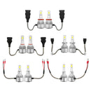 C6 Car COB LED Headlights Bulb Fog Lamp H1 H3 H7 H8/9/11 9005/9006 72W 7600LM 6000K White
