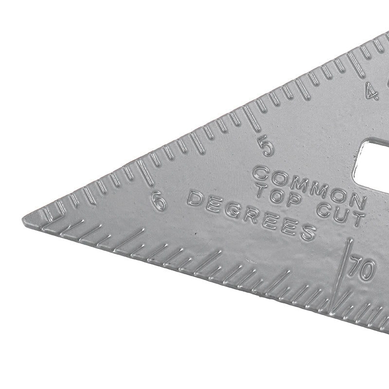 7 Inch Aluminum Alloy Metric Triangle Angle Ruler Woodworking Square Layout Tool