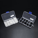 Suleve M2.5NH2 300Pcs Nylon Screw White/Black Hex Screw Nut PCB Standoff Spacer Assortment Kit