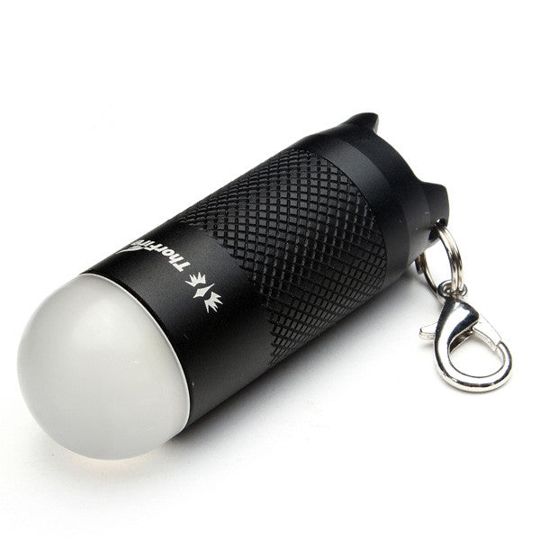 New ThorFire KL02 Pocket Rotate Switch LED Mini Keychain Flashlight CR123A