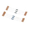 10pcs DIY Yellow LED Round Flash Electronic Production Kit Component Soldering Training Practice Board