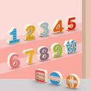 Wooden Toys Rings Montessori Math Toys Counting Fishing Board Child Kids Preschool Educational Learning Gifts