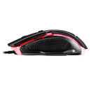 APEDRA A9 3200DPI 6 Buttons Optical USB Wired Mouse 4 Color Controlled Breathing Light Gaming Mouse