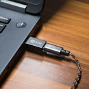 BGVP T01 2.5/3.5mm USB DAC HIFI Audio Amplifier Type-c Micro USB Cable with Adapter Compatible with Cellphone PC Windows OS