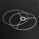 E27 9.5-40cm Circular Lampshade Frame Ring Set Lamp Light Shade DIY Kit