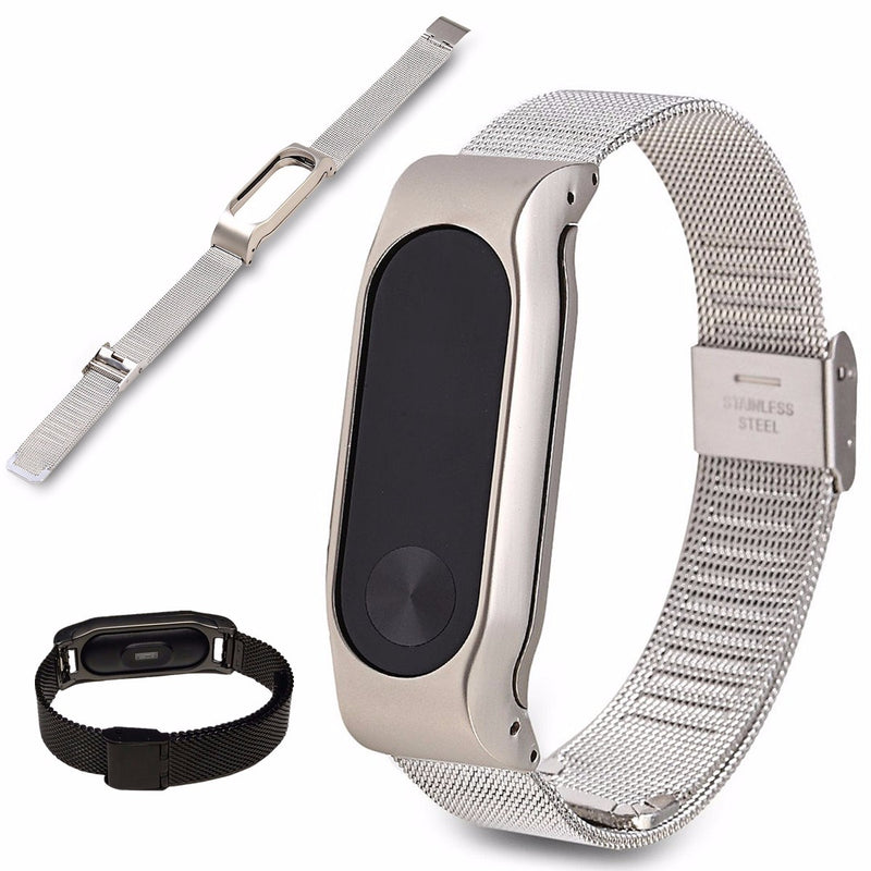 Replacement Stainless Steel Frame Bracelet Wristband For Xiaomi Miband 2