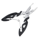 Stainless Steel Fishing Pliers Grip Fish LIp Gripper Fishing Tackle Fishing Tools w/ Sheath Lanyard Holder
