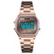 SKMEI 1474 Casual Women Watch 3ATM Waterproof EL Light Week Display Fashion Digital Watch
