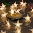 KCASA 3M 30 LED Frosting Star String Lights LED Fairy Lights for Festival Christmas Halloween