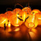 1.2M Battery Power Foldable 10 LED Warm White Halloween Pumpkin String Lantern Fairy Holiday Light