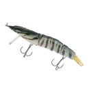 ZANLURE 13cm 18g 3D Eyes Shrimp Lure ABS Artificial Fishing Bait With Hooks Fishing Tackle