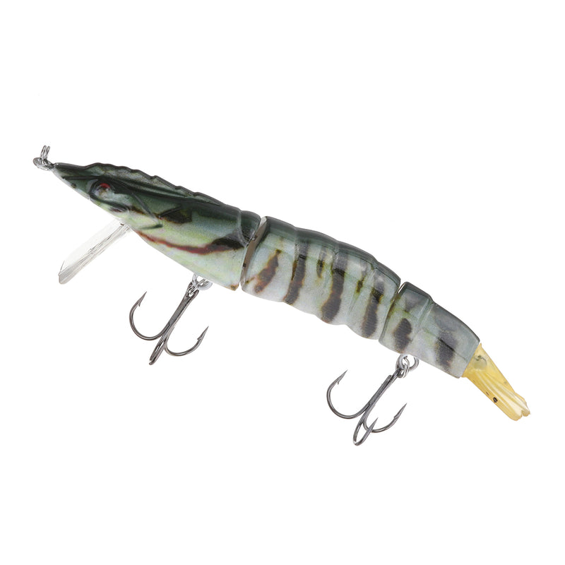 ZANLURE 13cm 18g 3D Eyes Shrimp Lure ABS Artificial Fishing Bait With Hooks Fishing Tackle