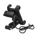 3.5-6.0inch Motorcycle Waterproof Handlebar Phone Holder Bracket GPS USB Charger
