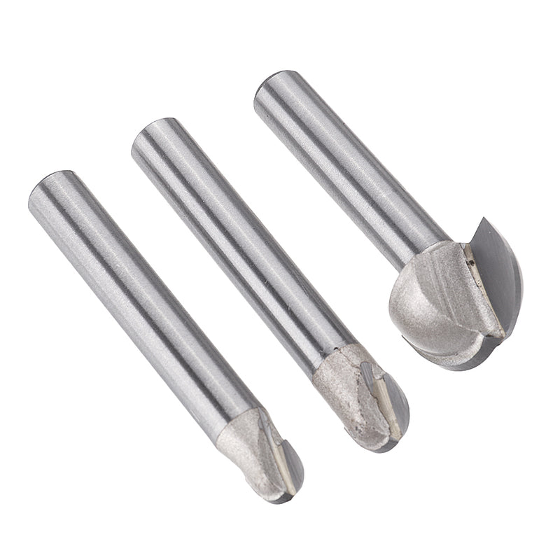 Tideway 1/4x1/4 1/4x5/16 1/4x5/8 Inch Round Bottom Router Bit Milling Cutter Woodworking Tools