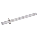 Drillpro 26mm Width 20/30cm Length Straight Ruler With Locking Stop Metric/Inch Woodworking Line Locator