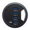 Mount In Desk Powered 4 Port USB 3.0 HUB Charging Adapter Cable Organizer
