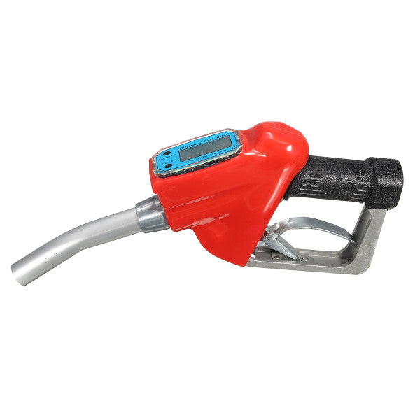 Auto Motorcycle Electronic Fuel Flow Meter Gasoline Petrol Oil Delivery Tool 1 inch Nozzle Dispenser