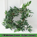 Artificial Willow & Eucalyptus Leaves Wedding Doorways Party Backdrop Decorations Hanging Crafts Hanging Ornaments