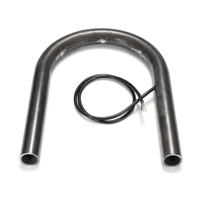 Cafe Racer Frame Hoop Tracker End Flat Seat Loop With LED Turn Brake Light
