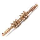 HOT Wood Wheel Massage Roller Stick Body Trigger Point Massager Leg Muscle Pain Relief Therapy Tool Gift