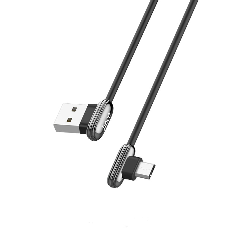HOCO U60 90 Degree Micro USB Fast Charging Data Cable for Tablet Smartphone 1.2M