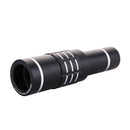 18X HD Zoom Monocular Waterproof Camping Metal Telescope Night Vision With Phone Holder