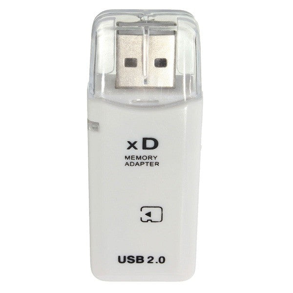 USB 2.0 High Speed xD Memory Card Reader Adapter White for Olympus Fuji xD Pictu