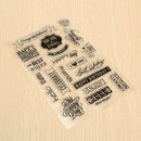 Birthday Transparent Sheet Scrapbooking Craft Card Clear Rubber Stamp Cling Set