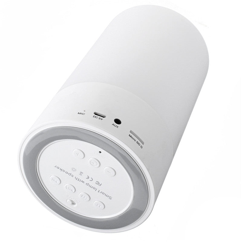 LEORY M6 Home Alarm Clock Portable Wireless bluetooth Speaker LED Light FM Radio Handsfree Speaker