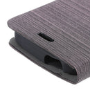 For Doogee S40 Case Bakeey Flip Foldable Canvas PU Leather Full Body Protective Case with Card Slot