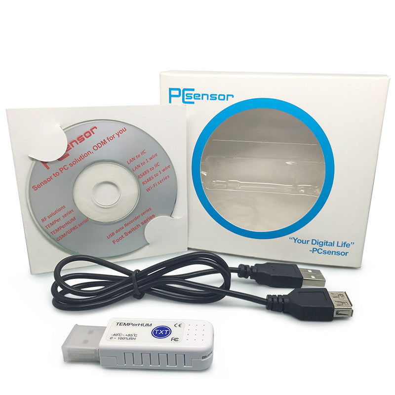 TEMPerHUM USB Thermometer Hygrometer -40~+85 Hid Remote Temperature Humidity Recorder PC Sensor USB