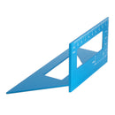 Alloy Woodworking Scriber T Ruler Multifunctional 45/90 Degree Angle Ruler Blue