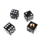 4PCS Dice Valve Caps Black Tire Air Valve Stem Caps Car Trunk Bike Bicycle Wheel Rims Accessories