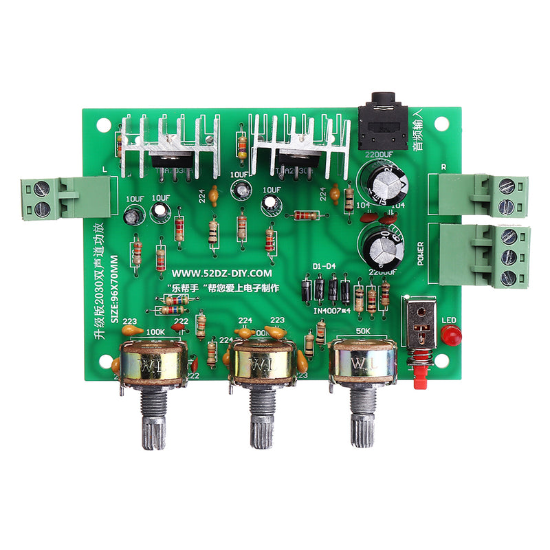TDA2030A 2.0 Audio Amplifier Module Board 18Wx2 Dule Channel 9-12V