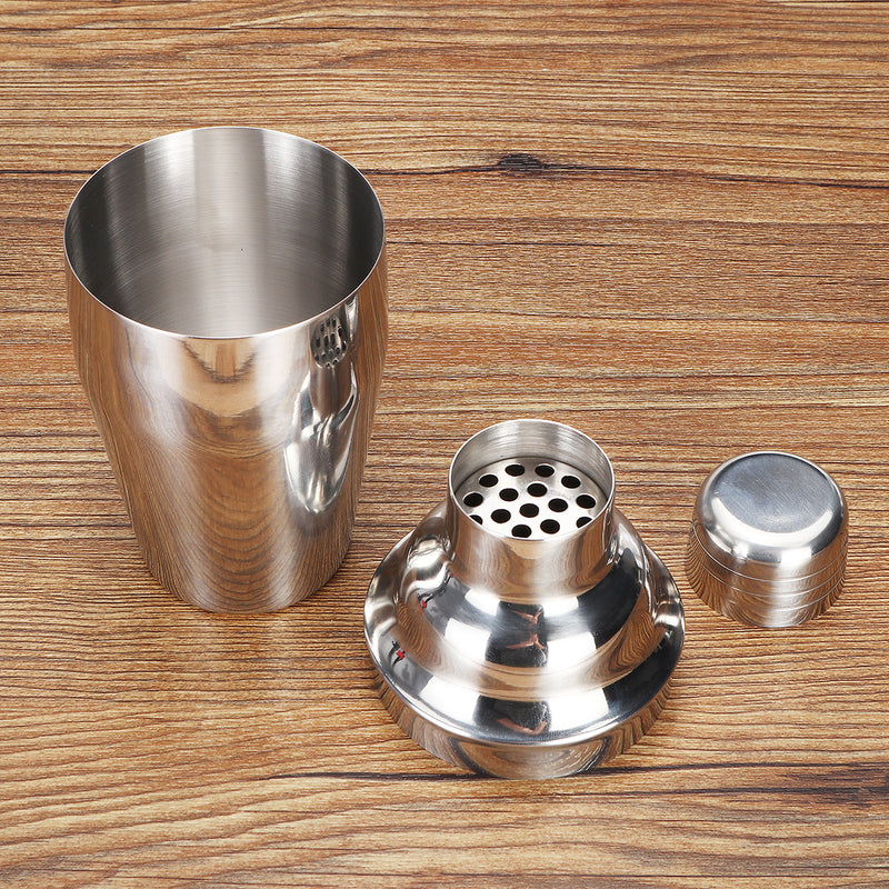 350ML Cocktail Shaker Mixer Maker Drink Stainless Steel Home Bar Bartender Silver