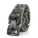 TUSHI CM9S 125cm Magnetic Buckle Heavy Duty Tactical Belt Camouflage Quick Release Nylon Waist Belt