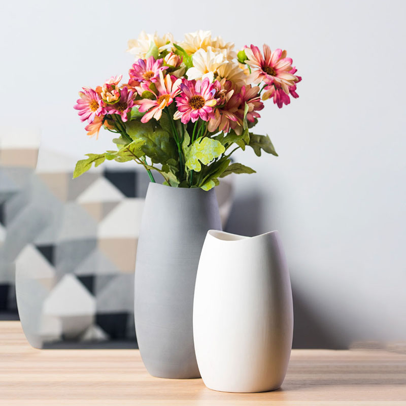 M8 Fashion Style Ceramic Flower Pot Creative Home Decoration Tabletop Vase Handmade Handicrafts