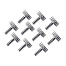 10Pcs RJXHOBBY M3x10mm Knurled Head Flat Point Fully Threaded Thumb Screw Fastener