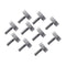 10Pcs RJXHOBBY M3x10mm Knurled Head Flat Point Fully Threaded Thumb Screw Fastener